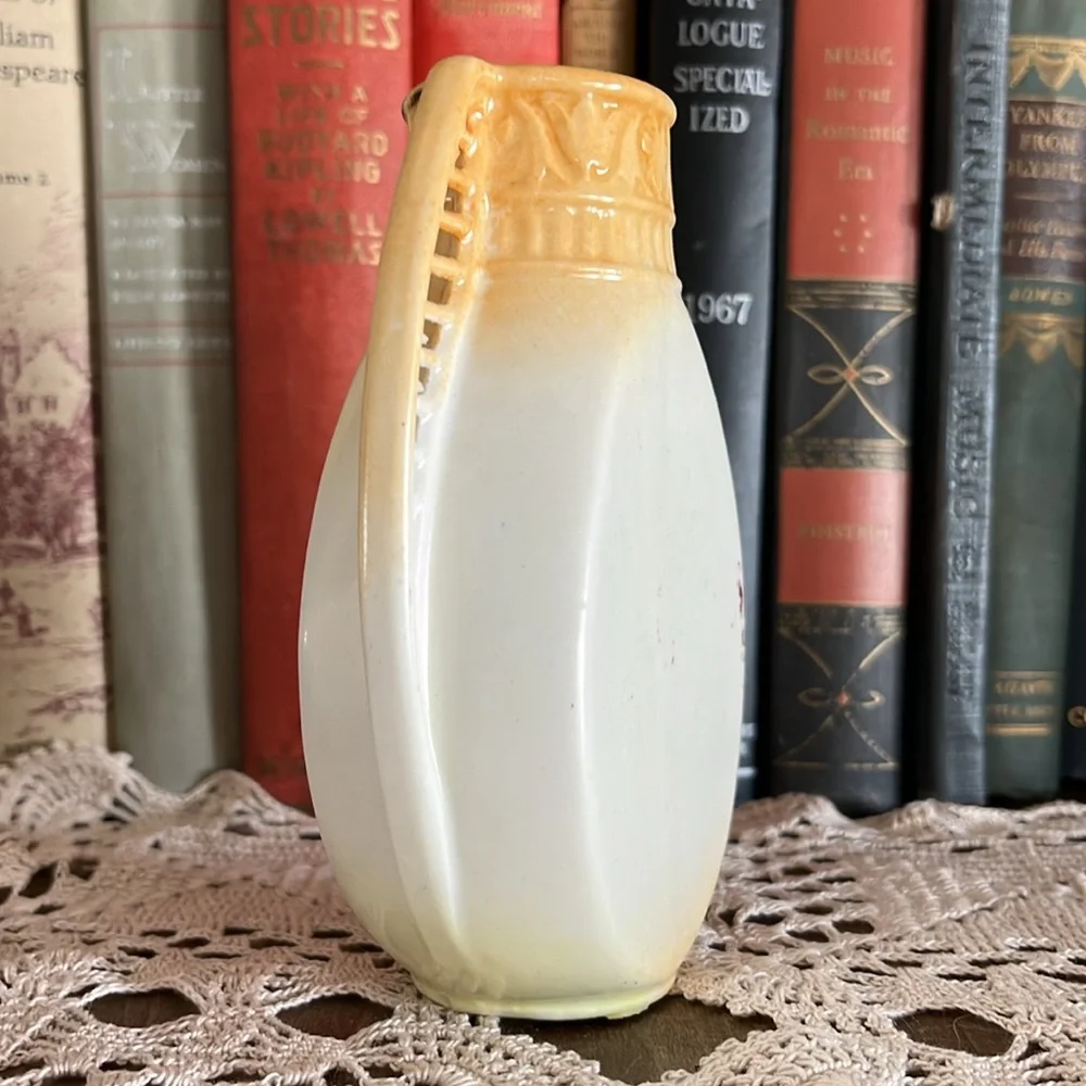 Antique, Early 20th Century Austrian Art Nouveau Floral Filigree Vase